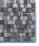 Тротуарная плитка Поревит Коллекция Гранит колормикс Абрис, 60 мм, гранит, Антрацит
